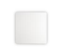 Applique Moderna Cover Alluminio Bianco Led 9,5W 3000K Quadr. D20 [EEK: A++]