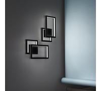 APPLIQUE IN ALLUMINIO COLORE NERO CROSS LED 20W CCT 3000K 4000K 6000K CRI?80 220-240V 50/60Hz 1160Lm