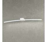 Applique Moderna Curved Metallo Bianco Diffusore Bianco Led 11,2W Naturale 70Cm