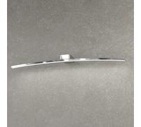 Applique Moderna Curved Metallo Cromo Diffusore Bianco Led 11,2W Naturale 70Cm