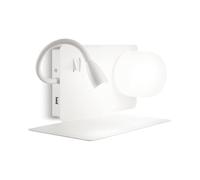 APPLIQUE MODERNA DA LETTURA IDEAL-LUX ART BOOK-1 AP2 BIANCO