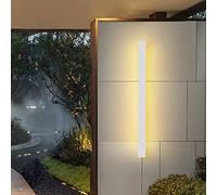 Applique Moderna da Parete a Striscia Lunga da 30 Cm, Luce Bianca Calda, con Movimento Verso L'Alto e Verso il Basso, per Interni/Esterni, Impermeabile Ip65, Ideale per Soggiorno, Camera da Letto, Cor