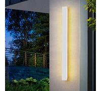 Applique Moderna da Parete a Striscia Lunga da 30 Cm, Luce Bianca Calda, con Movimento Verso L'Alto e Verso il Basso, per Interni/Esterni, Impermeabile Ip65, Ideale per Soggiorno, Camera da Letto, Cor