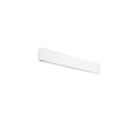 Applique Moderna Delta Metallo Bianco Led 19,5W 3000K Luce Calda