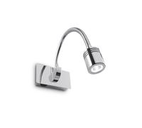 Applique Moderna Dynamo Metallo Cromo Flessibile Led 3W 4000K [EEK: A++]