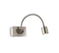 Applique Moderna Dynamo Metallo Nickel Flessibile Led 3W 4000K