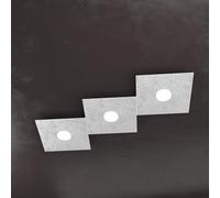 Applique Moderna Eccentric Metallo Foglia Argento 3 Luci Gx53