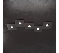 ECCENTRIC APPLIQUE-PLAFONIERA 5 LUCI MARRONE 1156-5L-MA