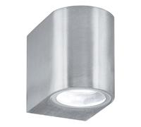 Applique Moderna Eiffel Alluminio Argento Vetro 1 Luce Gu10