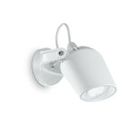 Applique Moderna Elio Materie Plastiche Bianco 1 Luce Gu10