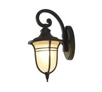 Applique Moderna Esterno Corridoio, Applique Da Parete Per Esterni Impermeabile In Alluminio Pressofuso, Paralume In Vetro, Lampada Per Corridoio, Balcone, Patio, Esterno Terrazza(H45CM)