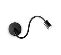 Applique Moderna Focus-1 Metallo Nero Led 4W 3000K Luce Calda