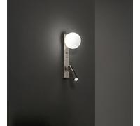 Applique Moderna Fog Metallo Grigio Spazzolato Luce Led G9 Ip20