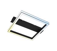 Applique Moderna Frame Bold Metallo Nero Led Integrato 23W Da 2700 A 6500K