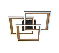 Applique Moderna Frame Metallo Nero Led Integrato 45W Da 2700 A 6500K