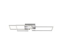 BRILONER, lampada da soffitto dimmerabile, funzione Memory, 2 moduli LED girevoli, 43,8 watt, 3.300 lumen, 3.000 Kelvin, crom 43.8 W, Alluminio Cromato