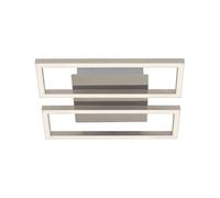 Applique Moderna Frames Metallo Nichel Satinato Led Integrato 14W 3000K