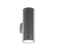 Applique Moderna Gun Alluminio Antracite 2 Luci E27