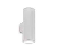 Applique Moderna Gun Alluminio Bianco 2 Luci E27