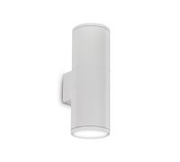 Applique Moderna Gun Alluminio Bianco 2 Luci E27 [EEK: A++]
