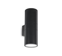 Applique Moderna Gun Alluminio Nero 2 Luci E27 [EEK: A++]