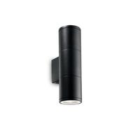 Applique Moderna Gun Alluminio Nero 2 Luci Gu10