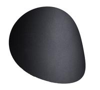 Applique Moderna Interna B: 25 Cm 2X G9 Luce Indiretta Nera Lampada Da Parete