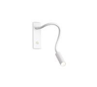 Applique Moderna Io Metallo Bianco Led 3W 3000K Luce Calda [EEK: A++]