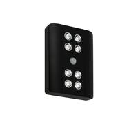 Applique Moderna Lero Indoor Plastica Nero Led Integrato 5,1W 4000K