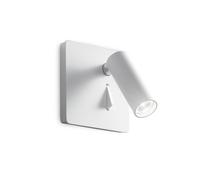 Applique Moderna Lite Metallo Bianco Led 3W 3000K Luce Calda