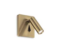 Applique Moderna Lite Metallo Ottone Led 3W 3000K Luce Calda