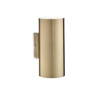 Applique Moderna Look Metallo Ottone Brunito 2 Luci 7W 3000K Luce Calda
