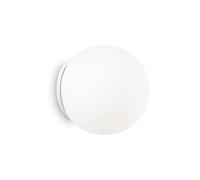 Applique Moderna Mapa Vetro Bianco 1 Luce E27 D30Cm