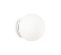 Applique Moderna Mapa Vetro Bianco 1 Luce E27 D30Cm