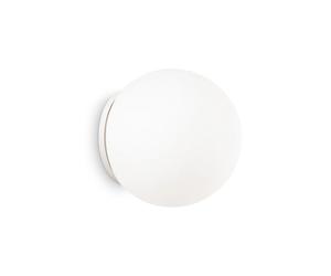 Applique Moderna Mapa Vetro Bianco 1 Luce E27 D30Cm
