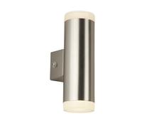 Applique Moderna Metro Policarbonato Argento Led 3,95X2W