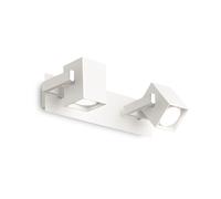 Applique Moderna Mouse Metallo Bianco 2 Luci Gu10 [EEK: A++]