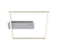 Briloner Plafoniera LED a sensore Nici quadrato alu Briloner
