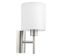 Applique Moderna Pasteri Acciaio Nichel Satinato Luce E27 Ip20 [EEK: A++]