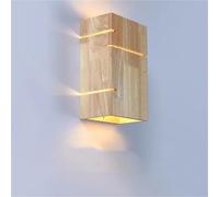 Applique Moderna per Studio, Camera da Letto, da da Parete in Legno ello, Balcone, Scala, Soggiorno, Parete di Fondo, apparecchio di Illuminazione Decorativa (Bianco Caldo) (Bianco Caldo)