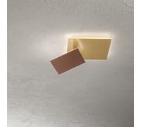 Applique Moderna Post Metallo Oro Marrone Led 35W 3000K Ip20