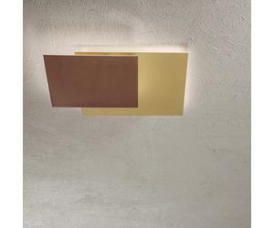 Applique Moderna Post Metallo Oro Marrone Led 48W 3000K Ip20