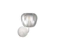 Applique Moderna Queen Polilux ® Argento E Metallo 1 Luce E14
