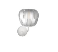 Applique Moderna Queen Polilux ® Argento E Metallo 1 Luce E27