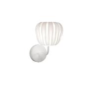 Applique Moderna Queen Polilux ® Bianco E Metallo 1 Luce E14