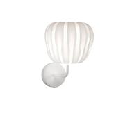 Applique Moderna Queen Polilux ® Bianco E Metallo 1 Luce E27