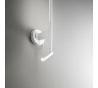 Applique Moderna Ramon Metallo Bianco Acrilico Led 12W 3000K