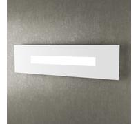 Applique Moderna Rettangolare Wally Metallo Bianco 1 Luce 2G11 56Cm