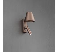 Applique Moderna Reverse Metallo Marrone Led 6W 3000K Ip20