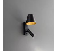 Applique Moderna Reverse Metallo Nero Led 6W 3000K Ip20